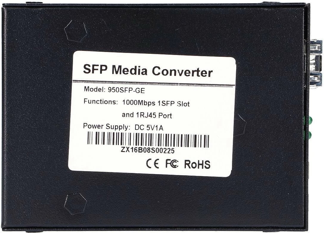 Media konvertues Extralink Sedir EX.3296, 1xSFP, 1xRJ45, i zi