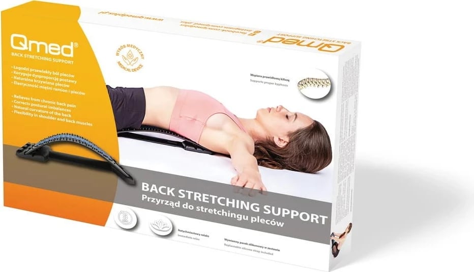 Mbështetës për shpinë MDH Qmed, i zi