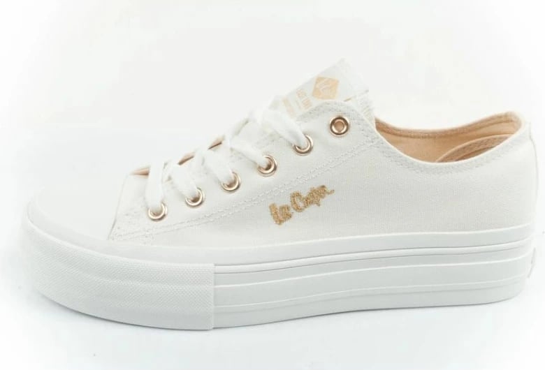 Këpucë femra Lee Cooper, të bardha