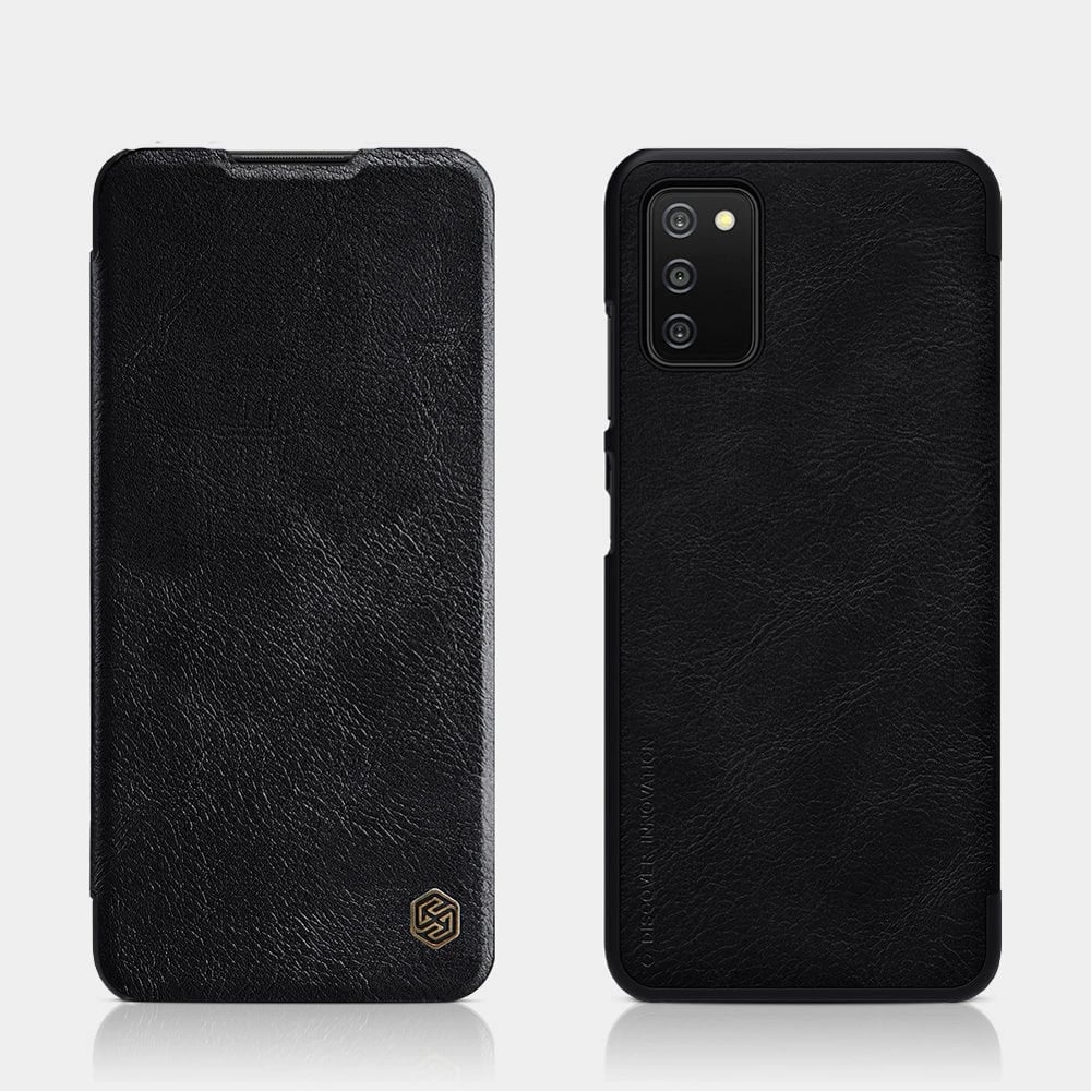 Mbështjellës Nillkin Qin për Samsung Galaxy A03s, lëkurë, i kuq