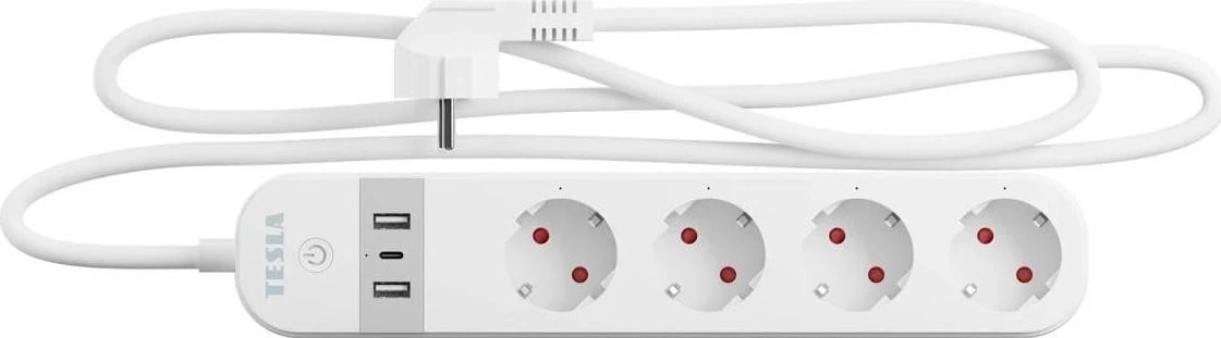 Priza inteligjente Tesla TSL-SPL-SPS300, me WiFi, e bardhë