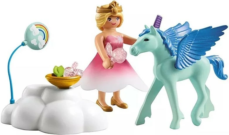 Set figurina Playmobil Princess Magic 71802, Pegaz, 16 pjesë