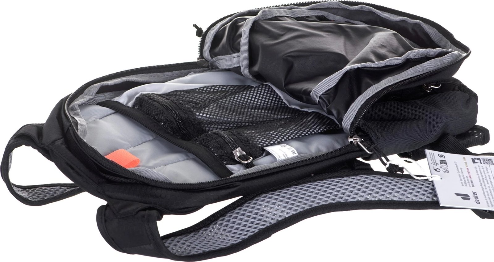 Çantë shpine Deuter Race 8, 8 L, E zezë