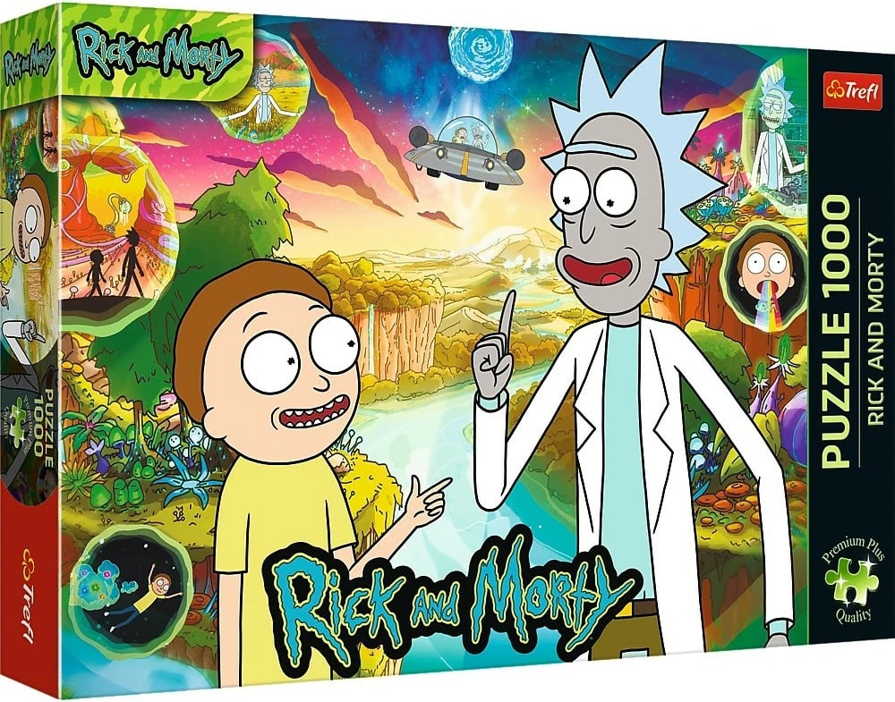 Puzzle Rick and Morty Trefl 1000 pjesë Premium Plus