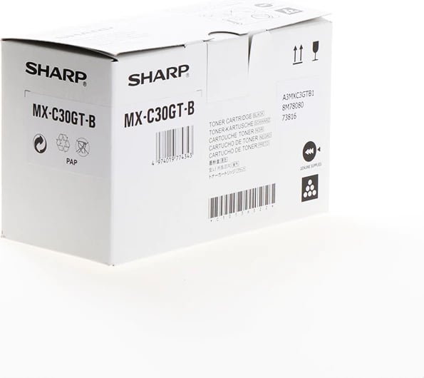 Toner Sharp MX-C30GTB 6000 faqe, standard, e zezë