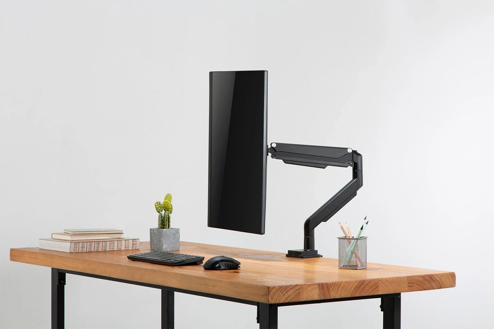 Mbajtës monitori DIGITUS DA-90394, me gas spring, për tavolinë, i zi