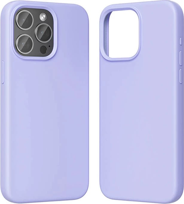 Mbështjellës Vention KUFV0-40 për iPhone 15 Pro Max, silikon, MagSafe, vjollcë