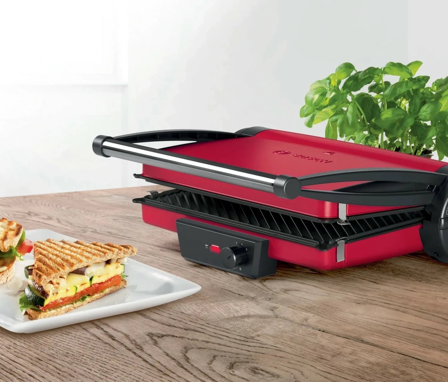 Grill tavoline Bosch TCG4104, i kuq