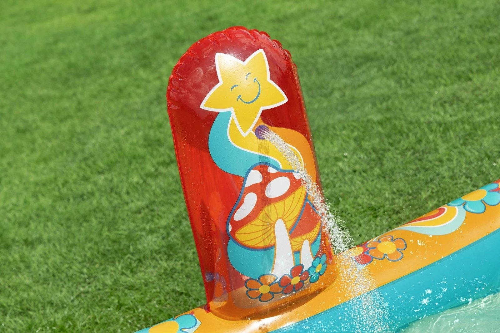 Qendër loje dhe pishinë fryrëse Bestway Retro Groove për fëmijë, 1.93 m x 1.52 m x 74 cm, shumëngjyrëshe Qendër loje dhe pishinë fryrëse Bestway Retro Groove për fëmijë, 1.93 m x 1.52 m x 74 cm, shumëngjyrëshe