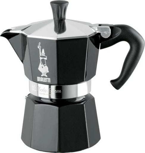 Moka Bialetti Moka Express, 6 filxhanë, Alumini, E zezë