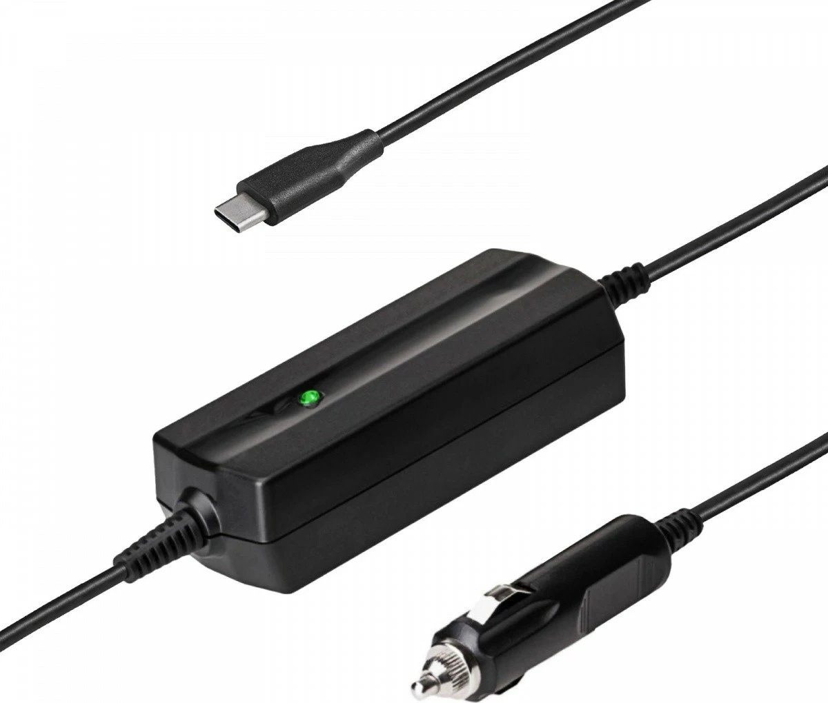Karikues makine USB-C PD/QC 65W, Akyga AK-ND-83, 12/24V, dalje 20V 3.25A, kabllo 1.8 m, zi