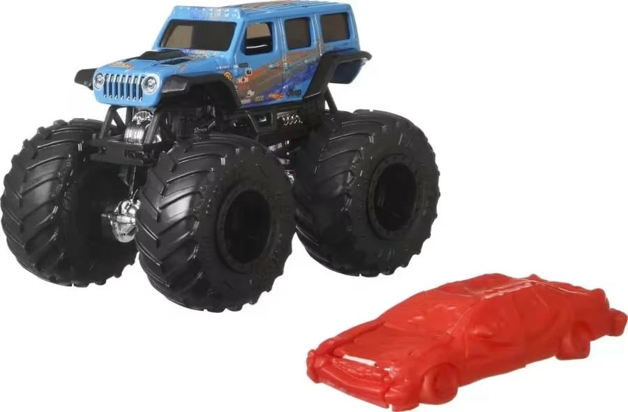 Maket Monster Truck, Hot Wheels, FYJ44, metal 1:64 me rrotë koleksionuese, ngjyra Mix, asortiment 1 copë