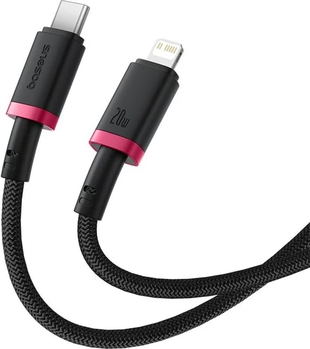 Kabllo karikimi e shpejtë Baseus Dura Type C për iP 20 W 2 m, Kuqe