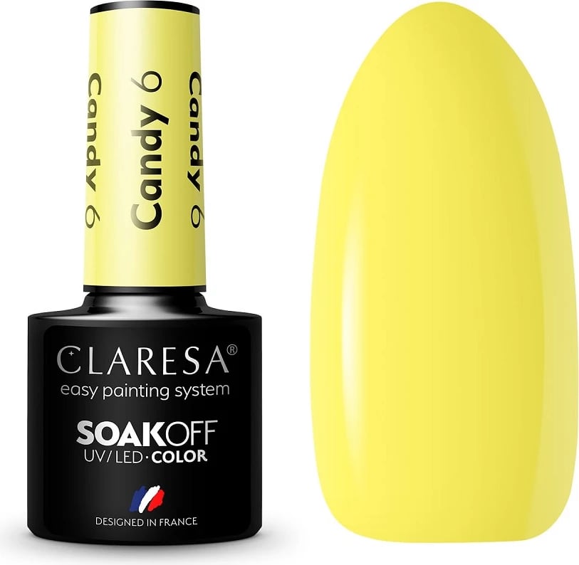Llak për thonj për femra Claresa Soak Off UV/LED Candy Hybrid Lacquer, 6.5g