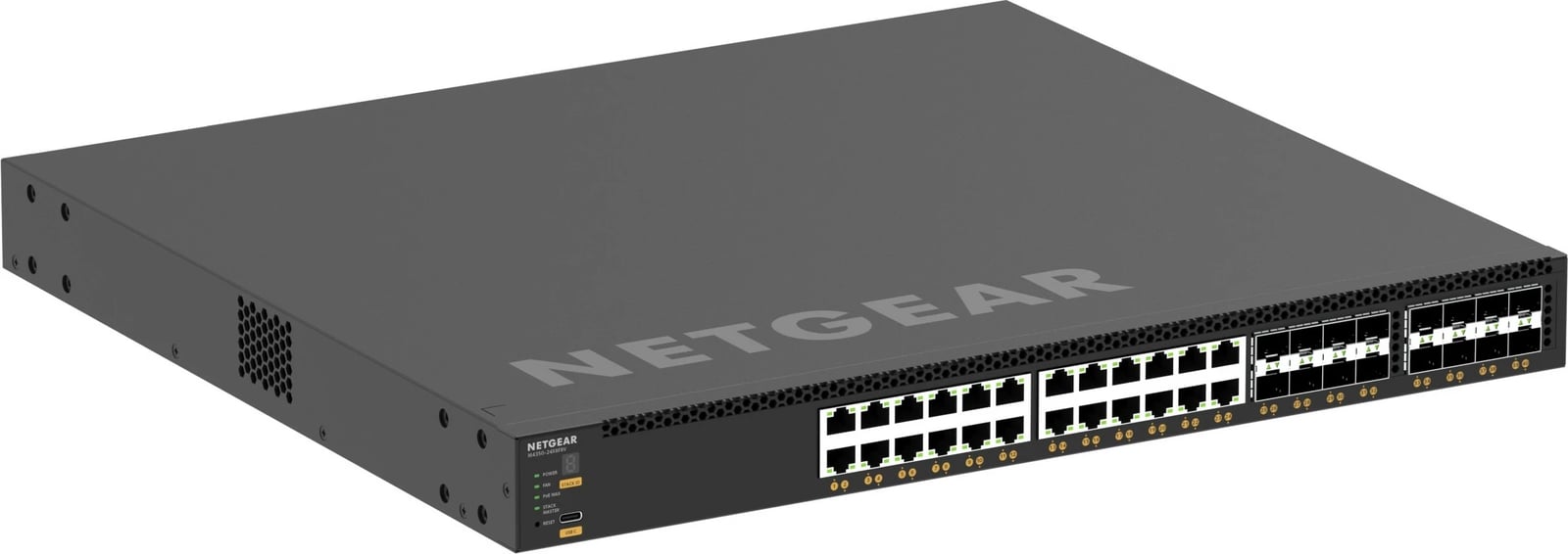 Switch NETGEAR M4350-24X8F8V, Managed, L3, 10G Ethernet, PoE, Rack 1U