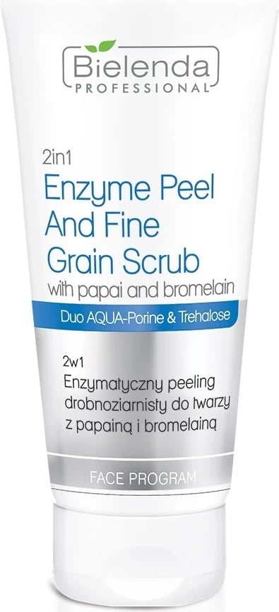 Peeling për fytyrë Bielenda Professional 2in1 Enzyme Peel & Fine Grain Scrub për femra, 150g