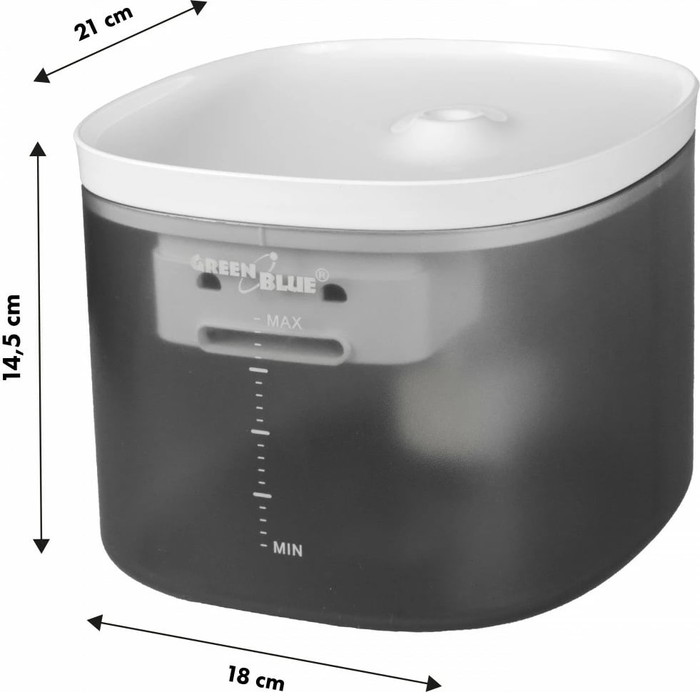 Dozator automatik uji për kafshë GreenBlue GB392, 3L, USB, Gri