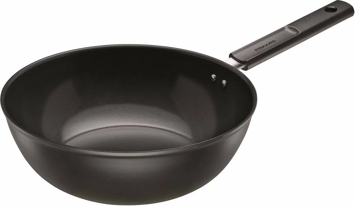 Wok Fiskars 1078384, 28 cm, 4.5 litra, Hard Face, zi