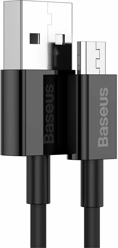 Kabllo Baseus Superior CAMYS-01, USB-A në micro USB, 1m, 2A, e zezë