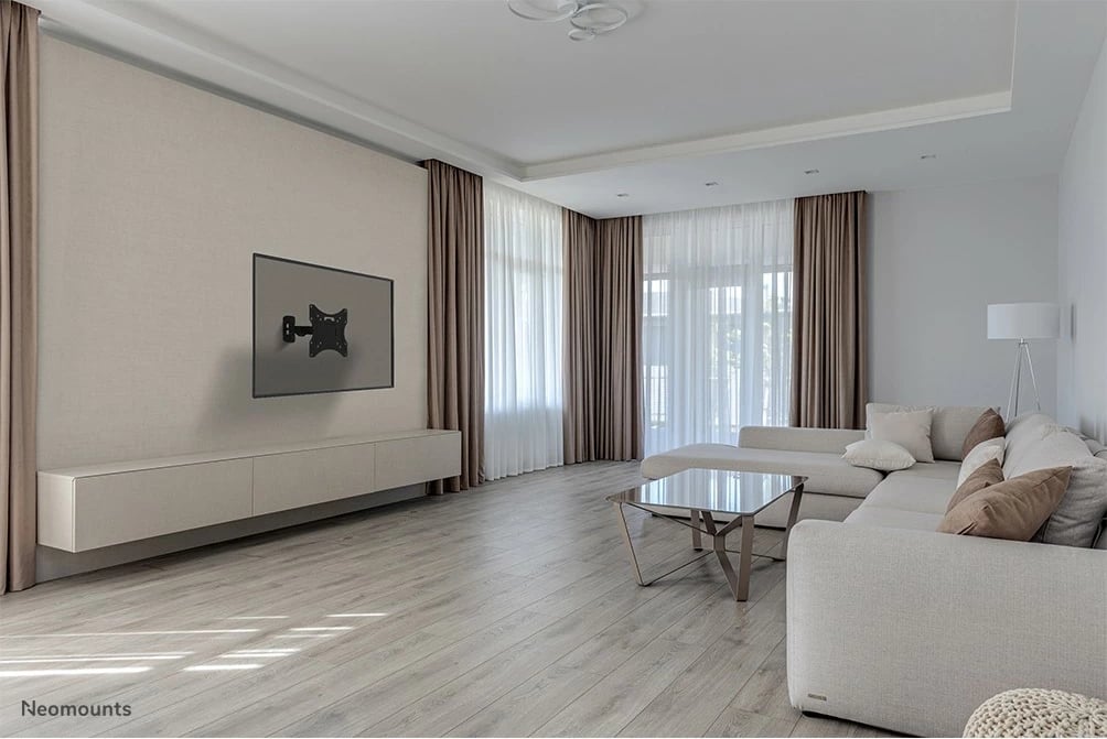 Mbajtës muri TV Neomounts WL40-540BL12, full motion, 32-55 inç, VESA 100x100/200x200, e zezë