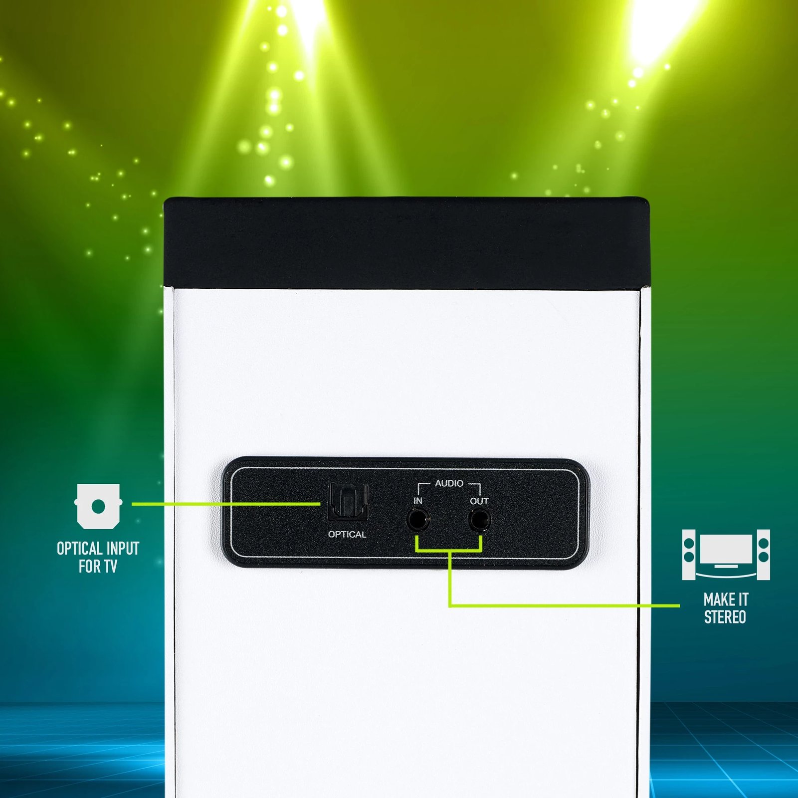 Boks kullë NGS Sky Charm Bluetooth USB RadioFM AUX 50W Bardhë
