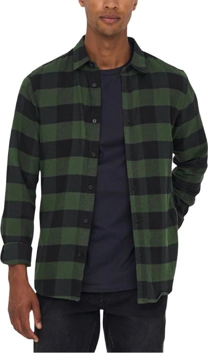 Këmishë Only & Sons për meshkuj, e gjelbër