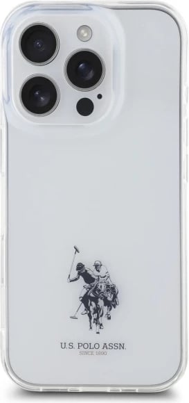 Mbështjellës U.S. Polo Assn. USHCP15XUSMT për iPhone 15 Pro Max 6.7", Transparent
