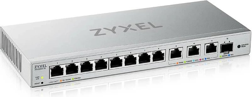 Switch i menaxhuar Zyxel XGS1250-12-ZZ0102F, 12 porta, argjend