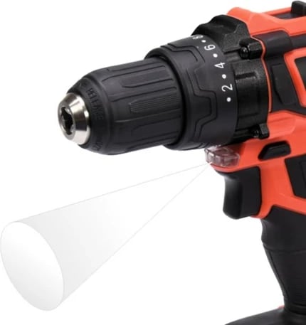 Makine shpimi Yato YT-82795, 2000 RPM, pa çelës, 1.2 kg, Zi, Kuqe