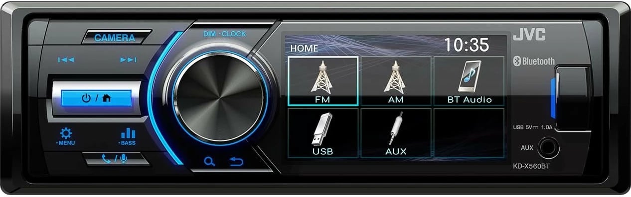 Radio makine JVC KDX-560BT, Bluetooth, ekran 3 inç, e zezë