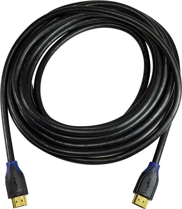 Kabllo HDMI LogiLink CH0067, 15m, Ultra HD 4Kx2K, 3D, Ethernet, e zezë