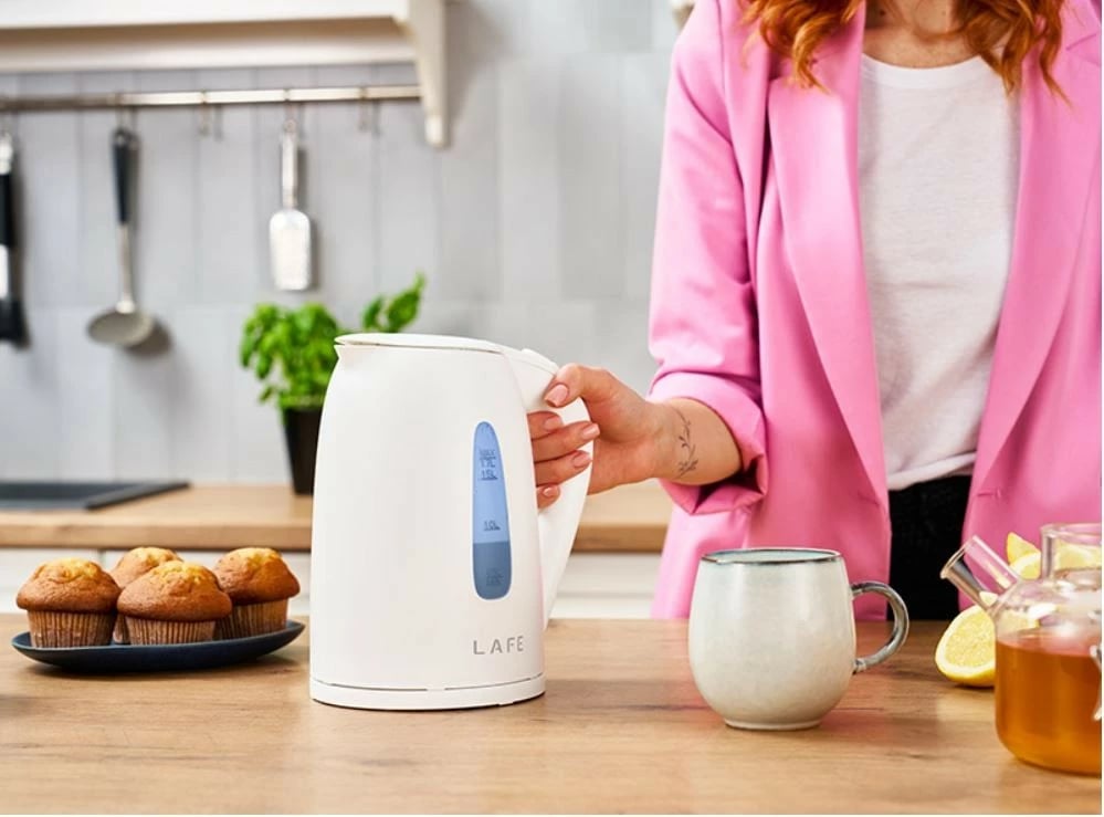 Çajnik elektrik Lafe Essential, 1.7L, 2200W, i bardhë