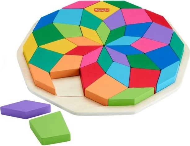 Puzzle druri Fisher Price HXT94 Mandala, 40 pjesë, shumëngjyrëshe