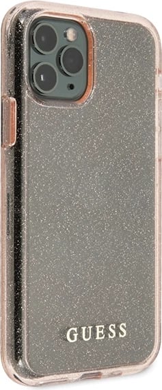 Mbështjellës Guess GUHCN58PCGLPI për iPhone 11 Pro, Glitter, Rozë