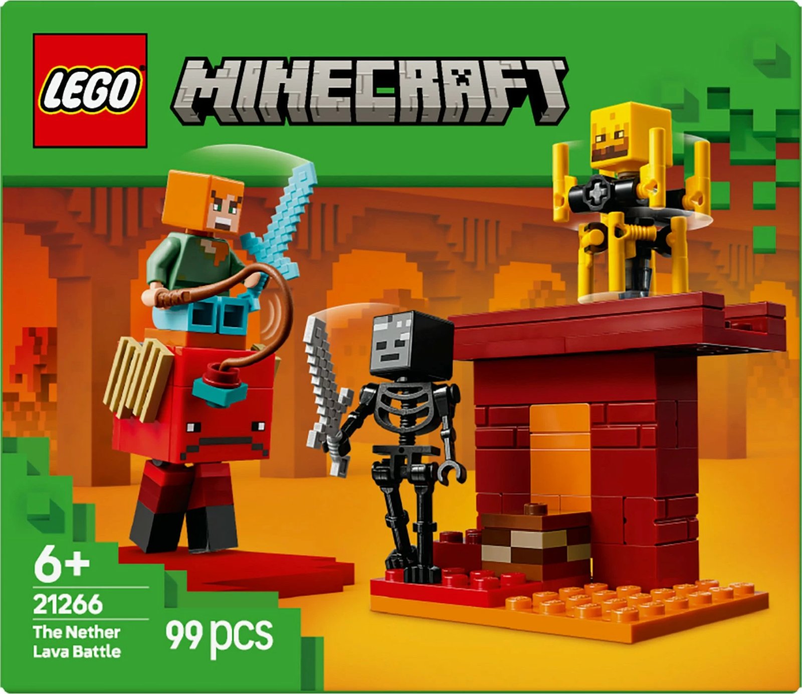 Set ndërtimi LEGO Minecraft 21266, 99 pjesë, shumëngjyrësh