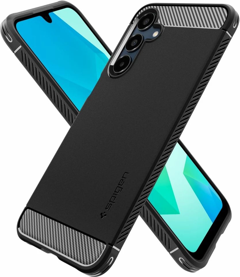 Mbështjellës Spigen Rugged Armor për Samsung Galaxy A16, i zi