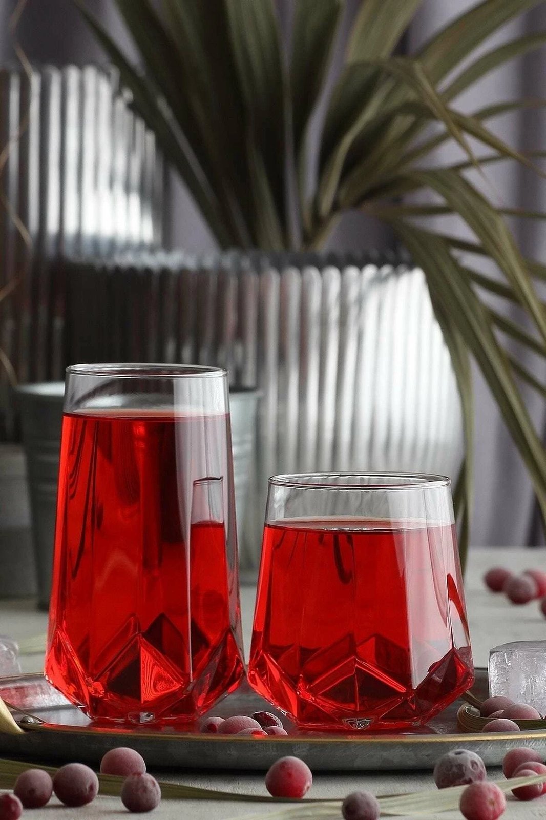 Set gotash prej qelqi (12 copë), Hermia Concept, LV-VLR374-354F