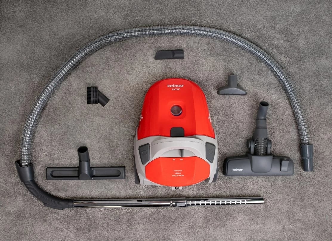 Fshesë me korrent Zelmer Antek ZVC3501R, 3.5 L, 900 W, e kuqe