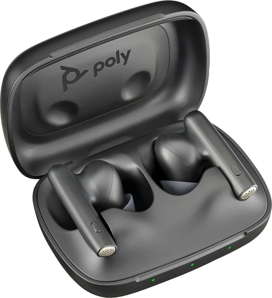 Kufje POLY Voyager Free 60 UC me BT700 USB-C Adapter dhe kuti karikimi, të zeza