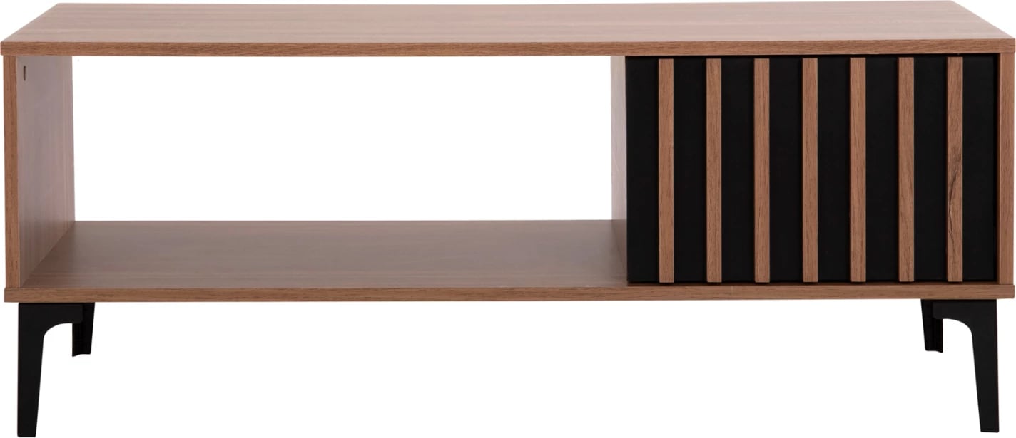 Tavolinë kafeje seri HARRY FH18007.01 melaminë ngjyrë druri natyral & e zezë 110x60x43,5Hcm. Tavolinë kafeje seri HARRY FH18007.01 melaminë ngjyrë druri natyral & e zezë 110x60x43,5Hcm.