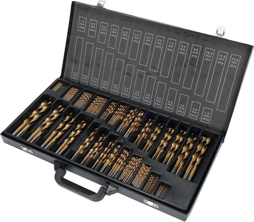 Set burgiash Yato YT-44677, 190 copë, për çelik, Ari