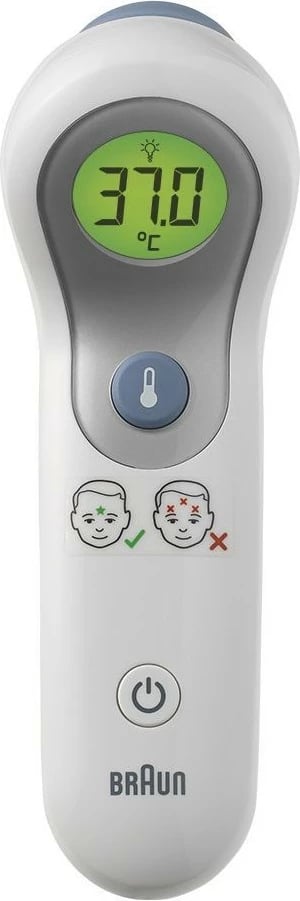 Termometër Braun BNT300WE, sensor i largët, i bardhë, balli