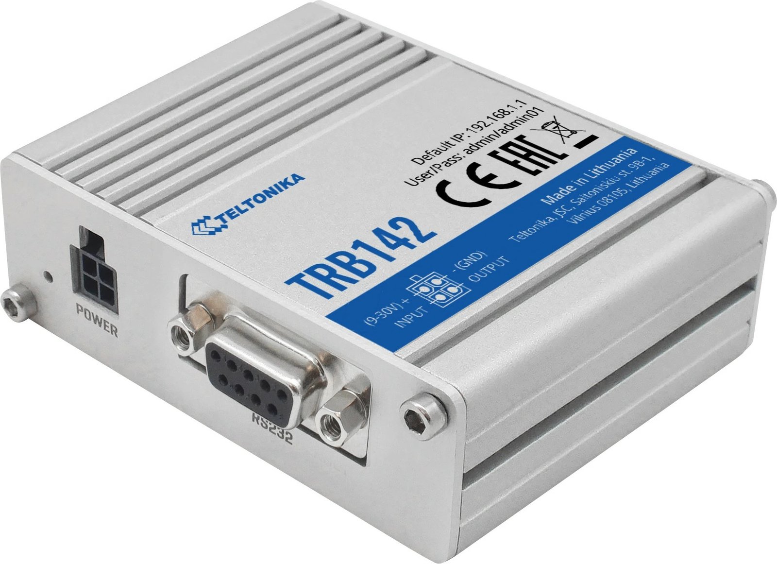 Pajisje Teltonika TRB142, 1200 MHz, RS-232, Gri