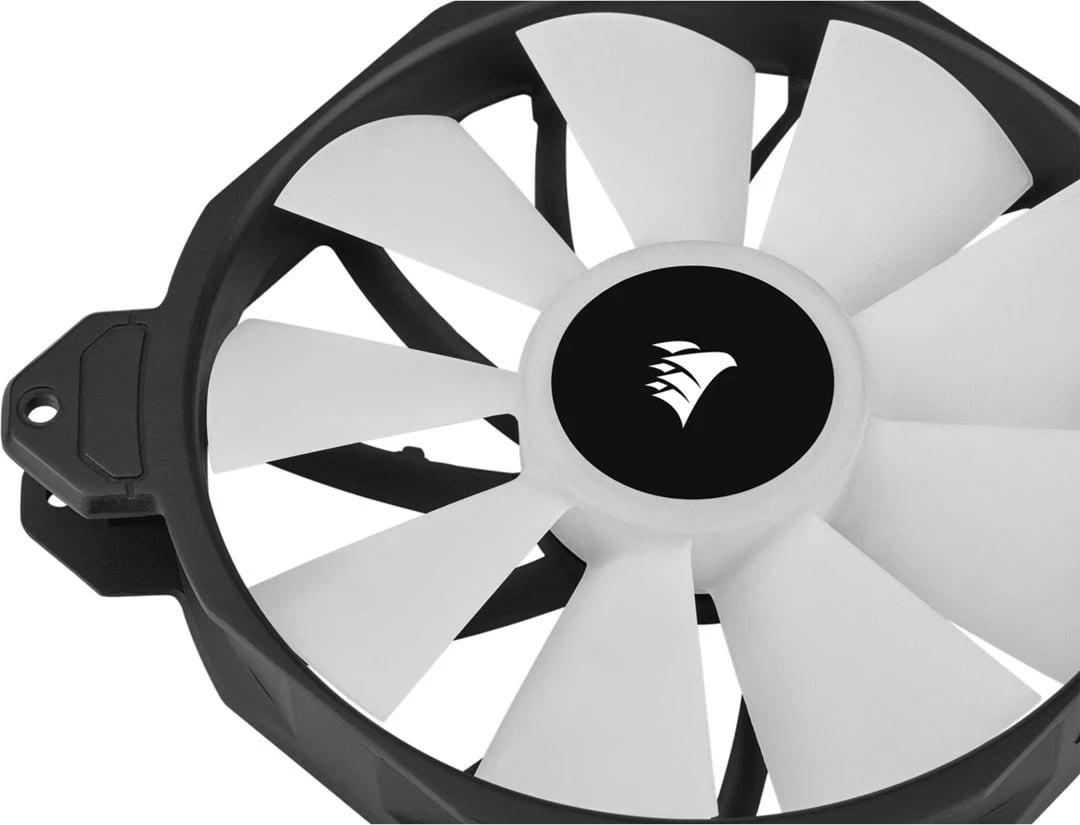 Ventilator për kasë Corsair SP140 RGB ELITE, 14 cm, i zi