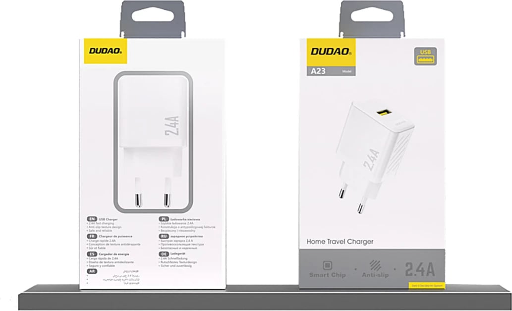 Karikues muri Dudao A23, 2.4A, 1x USB-A, i bardhë