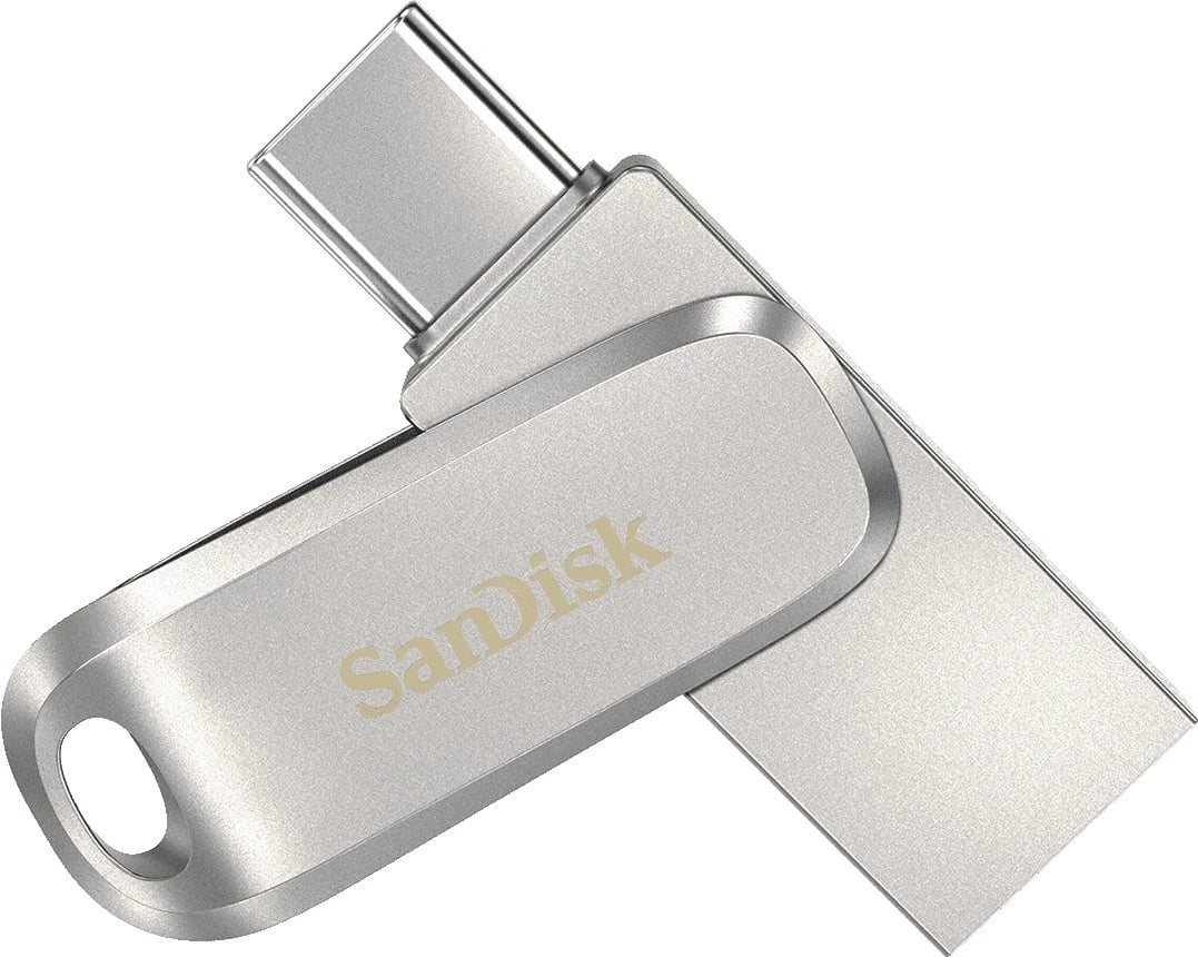 USB Flash SanDisk Ultra Dual Drive Luxe, 32GB, USB Type-C, argjendtë