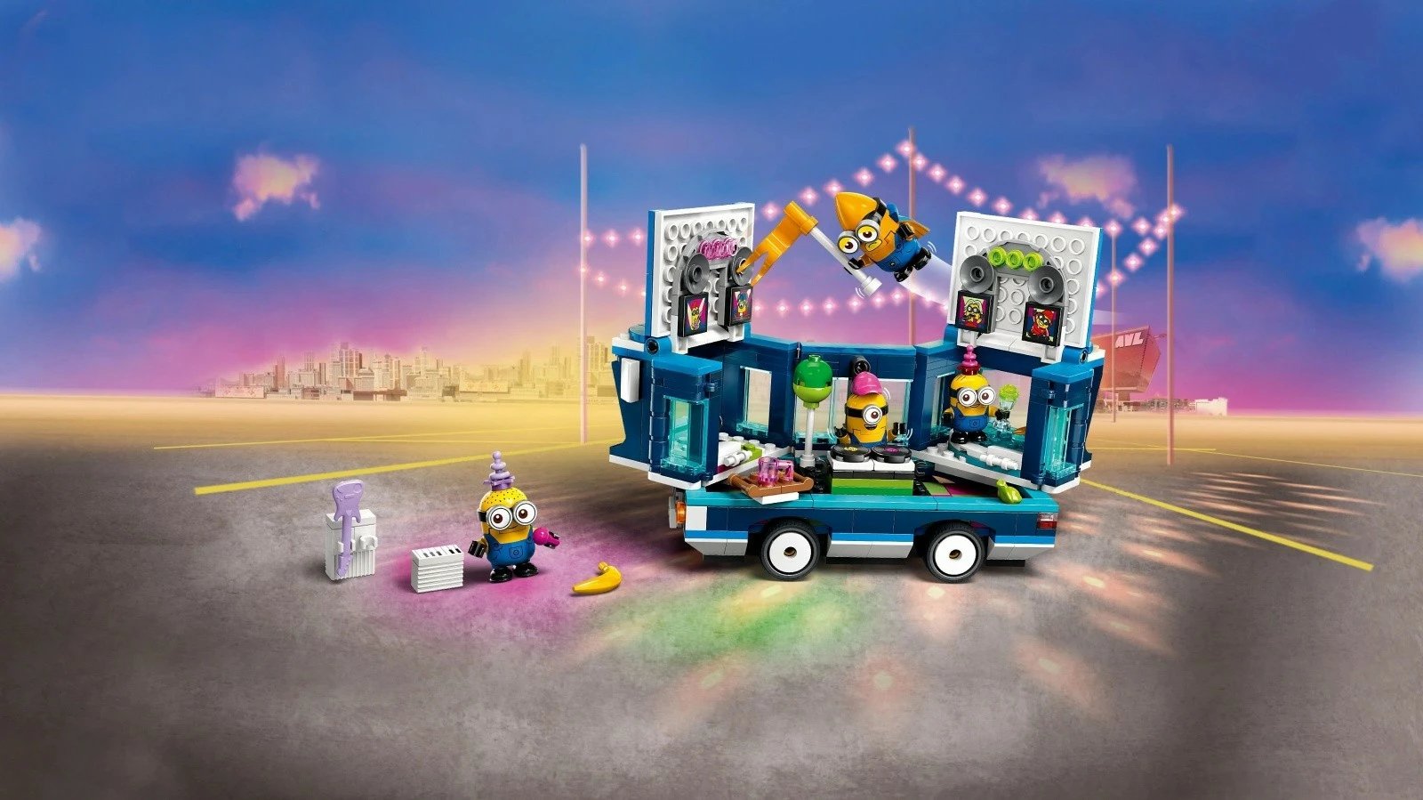 Set lodrash LEGO Minions Party Bus 75581, 379 pjesë, plastikë