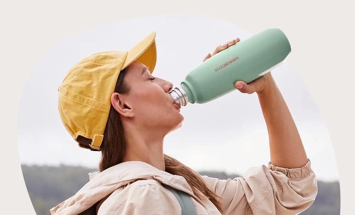 Shishe Sodastream Fizz&Go 900ml e gjelbër