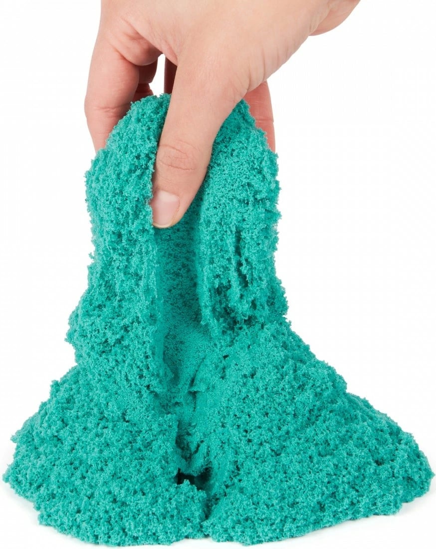 Set rërë kinetike Spin Master Kinetic Sand Castle Suitcase, 454g, turkuaz
