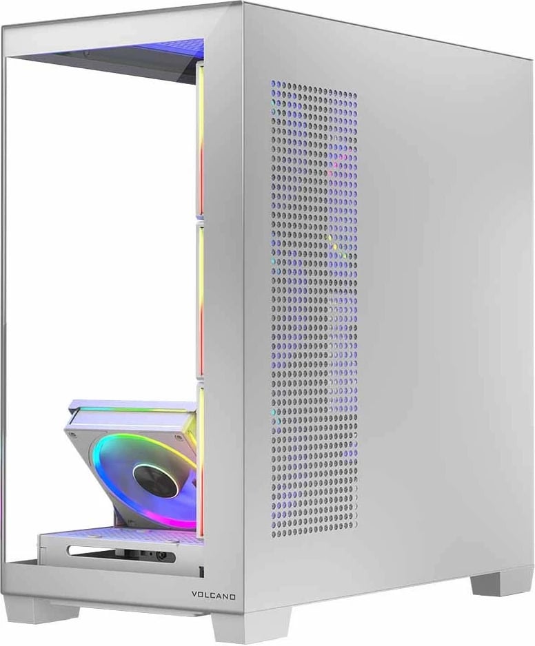Kasë MODECOM Volcano Stellar 5F ARGB 20, Midi Tower, e bardhë